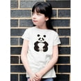thumbnail image 2 of Cute Funny Big Panda T-Shirt Juniors -Image by Shutterstock,  Large, 2 of 4