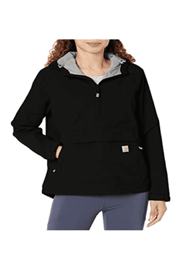 Rain Defender Loose-Fit Lightweight Packable Anorak - Black - L