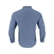 thumbnail image 4 of Blusa y camisa de manga larga con cuello alto para hombre, camisa transpirable con bolsillo y estampado a rayas de cuello alto de moda, de poliéster., 4 of 5