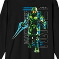 thumbnail image 2 of Halo Infinite Master Chief UNSC Logo Crew Neck Long Sleeve Black Adult Tee, 2 of 4