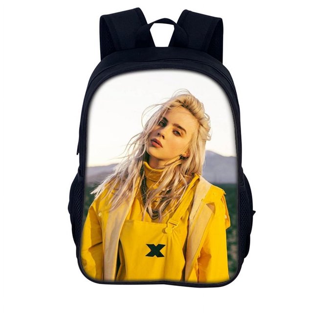 Billie Eilish Sac à Dos Rucksack pour Adolescents Adultes Étudiants Hommes et Femmes - Sebneei