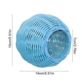 thumbnail image 3 of syligr Plastic Woven Bird Hammock Small Pet Bird Sleeping Nest Bird Cage Accessories for Parrots Cockatiels Lovebirds 5.9 Inch Hanging Chew-Resistant Warm House, 3 of 6