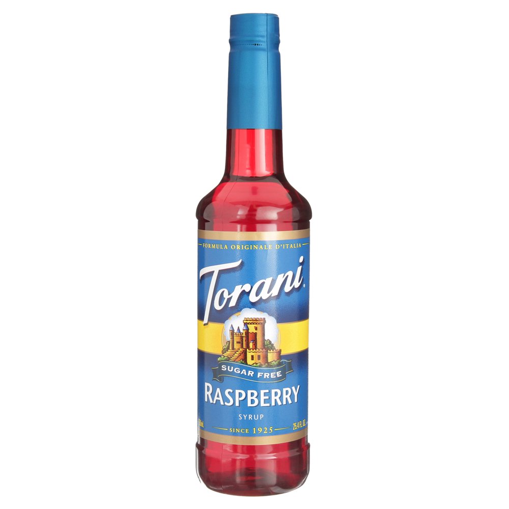 Torani Sugar Free Raspberry Syrup, Handcrafted Soda Drink Mix, 750ml