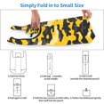 thumbnail image 6 of Shopping Bag 17.5×4.5×15in Crack Resistant Waterproof Super Large Capacity Reusable Extended Handle Can Be Carried Or One Shoulder Vector Camouflage Pattern Yellow_3, 6 of 8