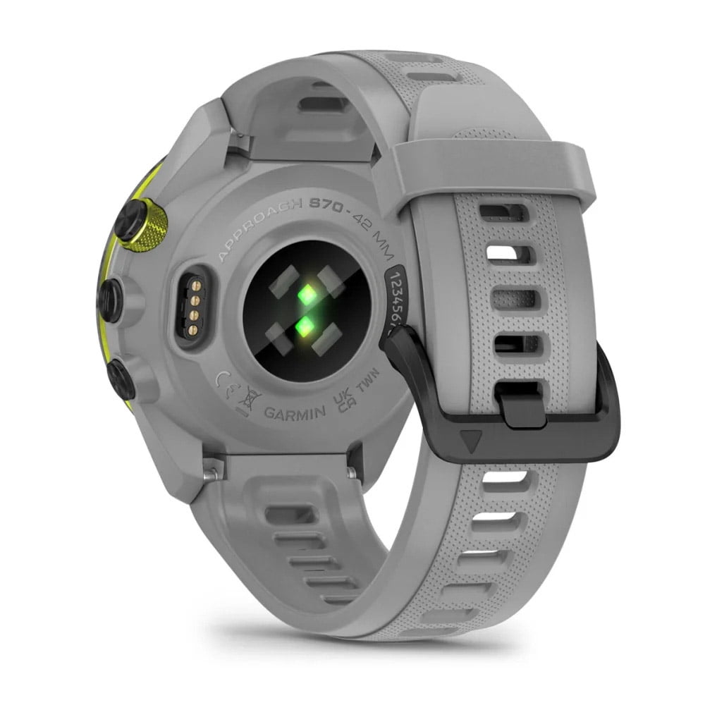 Garmin Approach S70 42MM GPS Golf Fitness Tracker Smartwatch For Men, Lightweight 1.2" Touchscreen, Garmin Watch With AMOLED Display and 42000 Preloaded Courses -Gray- Garmin Watches For Men