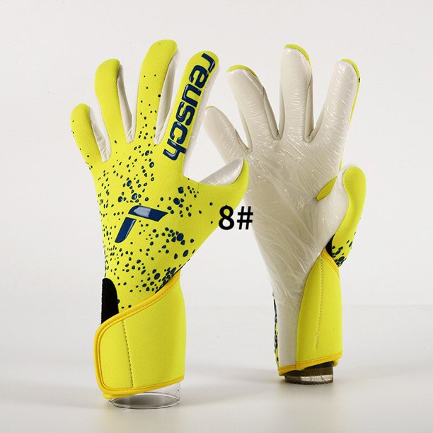 Guantes de portero de fútbol profesionales, guantes de protección de manos de entrenamiento de balón de fútbol, guantes deportivos antideslizantes duraderos, guantes de portero Fivean unisex