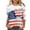 White, variant on MEICHEN 250th Anniversary 3/4 Sleeve T Shirt for Women America Flag Patriotic Top 1776-2026 Graphic Tee 4th of July Blouse