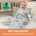 thumbnail image 3 of SwaddleMe by Ingenuity Night Sack Sleeper, Size 3-18 Months, 14-24 Pounds, 1.0 TOG, 100% Cotton, 3 of 16