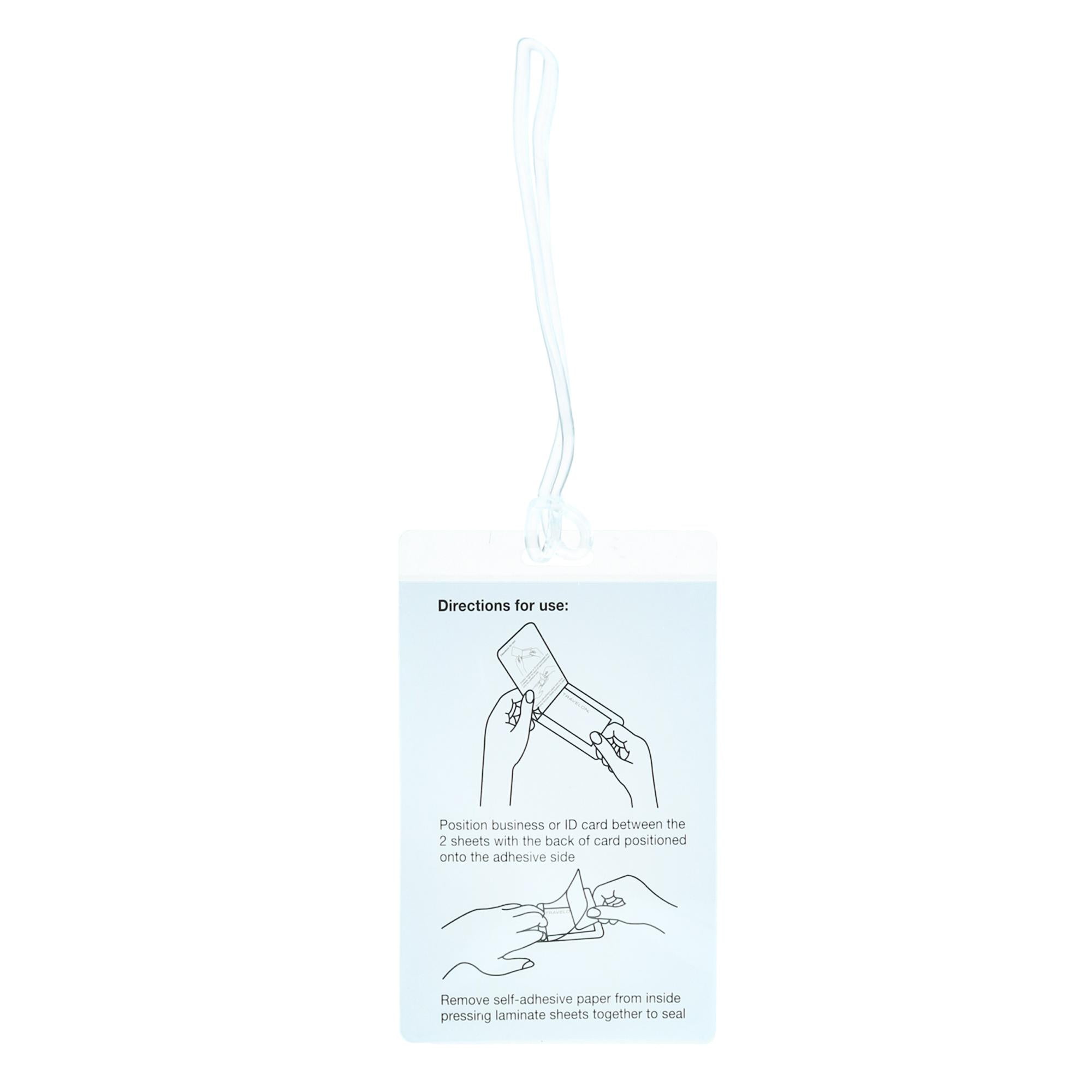 Self adhesive luggage tags new arrivals