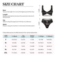 thumbnail image 4 of Kdxio Mardi Gras Carnival Print Women's 2 Piece High Waisted Wrap Spaghetti Strap Summer Swimsuit Bikini Set-Small, 4 of 7