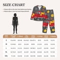 thumbnail image 4 of KLL Red Pickup Truck With Pumpkins Print Women's Long Sleeve Pajamas with Pants Sleepwear Loungewear 2 Set-X-Large, 4 of 8
