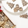 thumbnail image 3 of CSCHome Christmas Decorations,Home Party Wooden Window Sticker Wall Sticker Decorations,Christmas Tree Hanging,Cute and Interesting 16PCS, 3 of 6