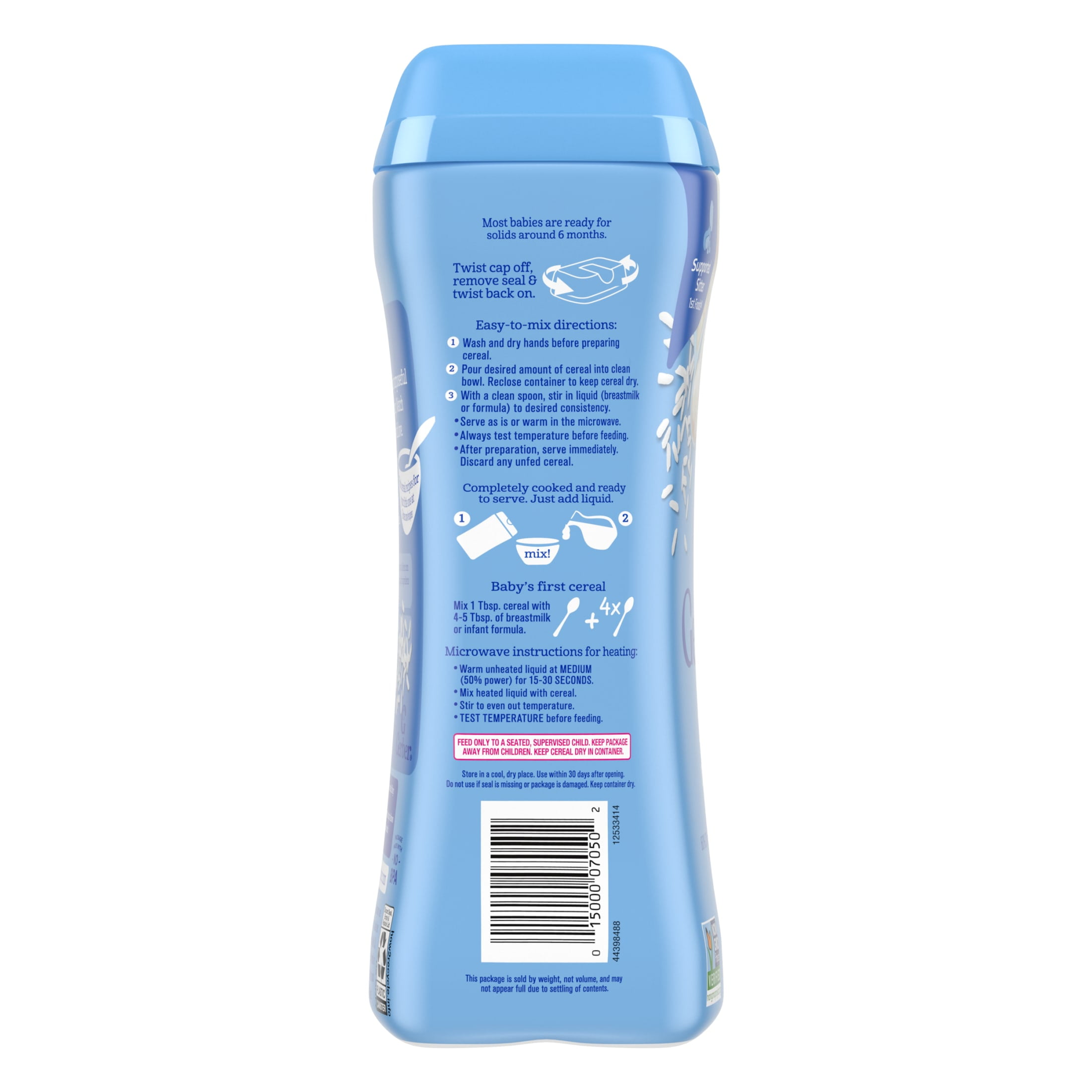 Adding Rice Rice Cereal In Baby Bottle Months Rice Cereal For