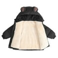 thumbnail image 4 of Coerni Winter Coats Puffer Padded Jacket for Toddler Boys Girls Kids Light Outwear Cute Bear Ears with Hoods Clothing Toddler Lightweight Coat, 4 of 9