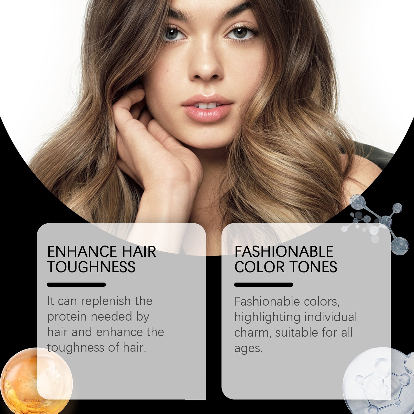 Hair Dye Shampoo, Hair Care, Hair Care Shampoo,3 In 1 Haircare Instant Dye Shampoo, Natural Hair Color Shampoo For Gray Hair Coverage, Suitable For Women & Men