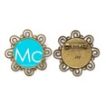 thumbnail image 1 of Química de metales pobres elementos periodo mesa moscovium MC Broche de flores, regalo de joyería para mujeres y niñas Unbranded M, 1 of 3