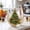 #18 Handleless(Raised Christmas Tree), variant on Handcrafted Crystal Wine Glasses for Red and White Wine, Multicolor Festive Stemware, 7.2×2.36in, Perfect for Christmas, Housewarmings, and Celebrations