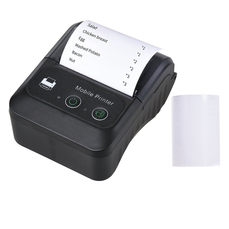 Wireless Mini Portable Thermal Printer Label Maker, Paper Included for  Android and iOS Phone, Gray 