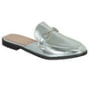 Women Mule Oxford Slide Slip On Flat Sandal Shoe Loafer (FREE SHIPPING)