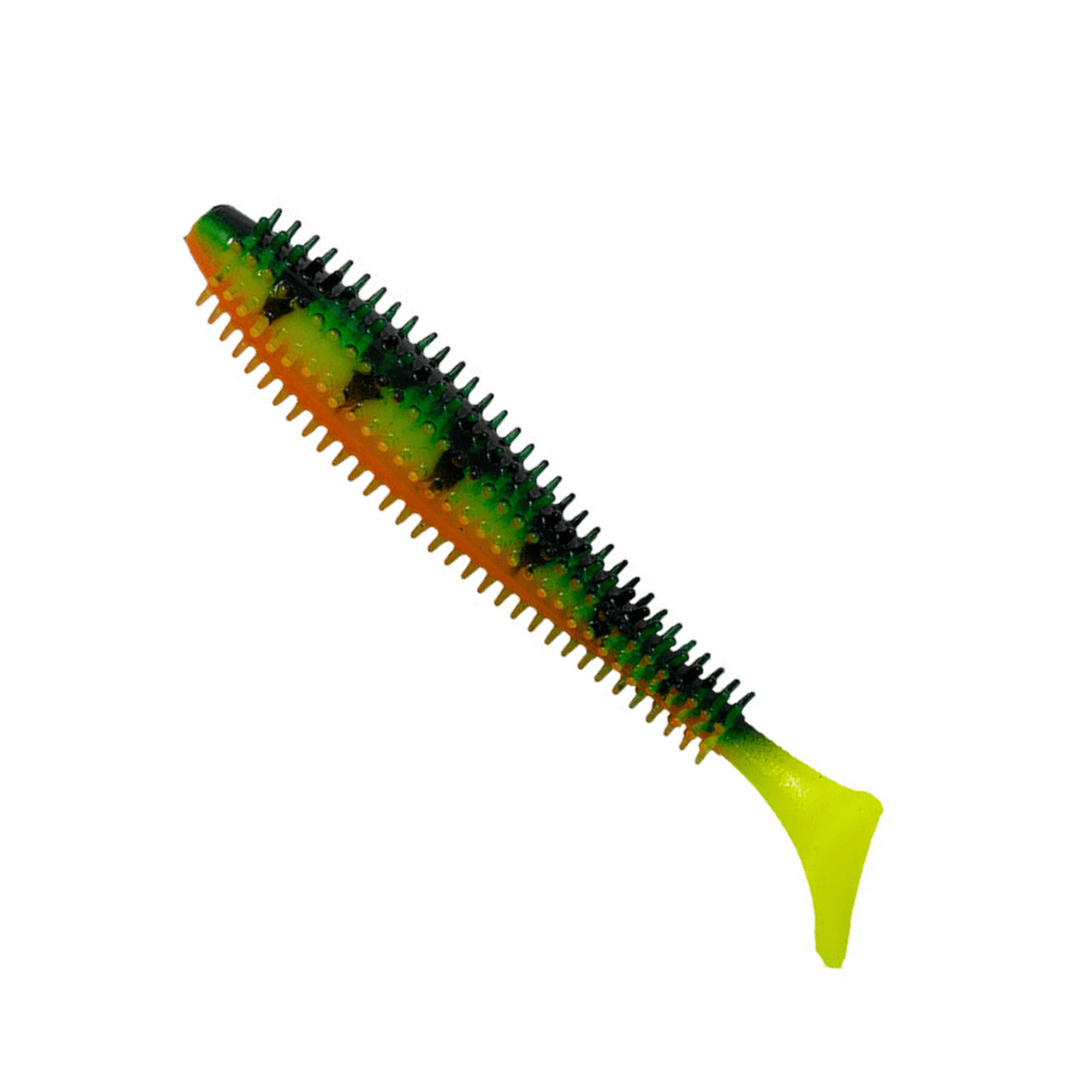 Salmo Spikey Shad 9cm Soft Bait Fishing Lure Fire Tiger UV