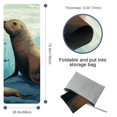 thumbnail image 4 of Sea Lion Gym Towel with Storage Bag, 72.8"x26.8", Suitable for Yoga, Pilates, Fitness, etc. - Yoga Mat Towel, Yoga Towels, Yoga Towel, 4 of 6