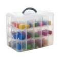 thumbnail image 4 of Caja organizadora de plástico de 3 capas con 30 compartimentos y asa portátil Hugtrwg Para estrenar, 4 of 9
