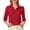 Red, variant on EDFBUYKRS Long Sleeve Workout Shirts for Women Loose Fit Athletic Yoga T-Shirts Casual Tops M