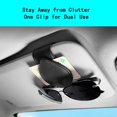thumbnail image 3 of Car Sun Visor Glasses Holder Adsorption Sunglasses Holder Clip for Storing Glasses Card Mask Suitable for All Car Models (Black), 3 of 5