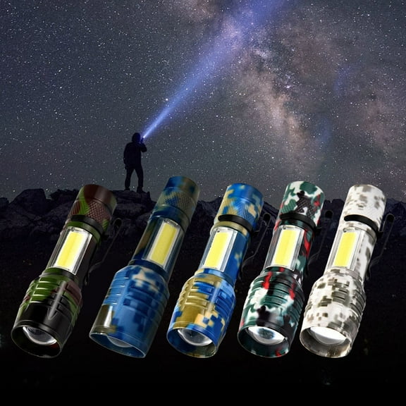 Needhep Super Bright Small LED Flash LightHigh Power Flashlight, Camping Expandable Flashlight, Flashlight Camping Kids hiking essentials for women ()