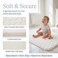 thumbnail image 3 of Unique Bargains Luxury Ultra Soft Absorbent Microfiber Bath Mat Non Slip Beige 24" x 16", 3 of 6