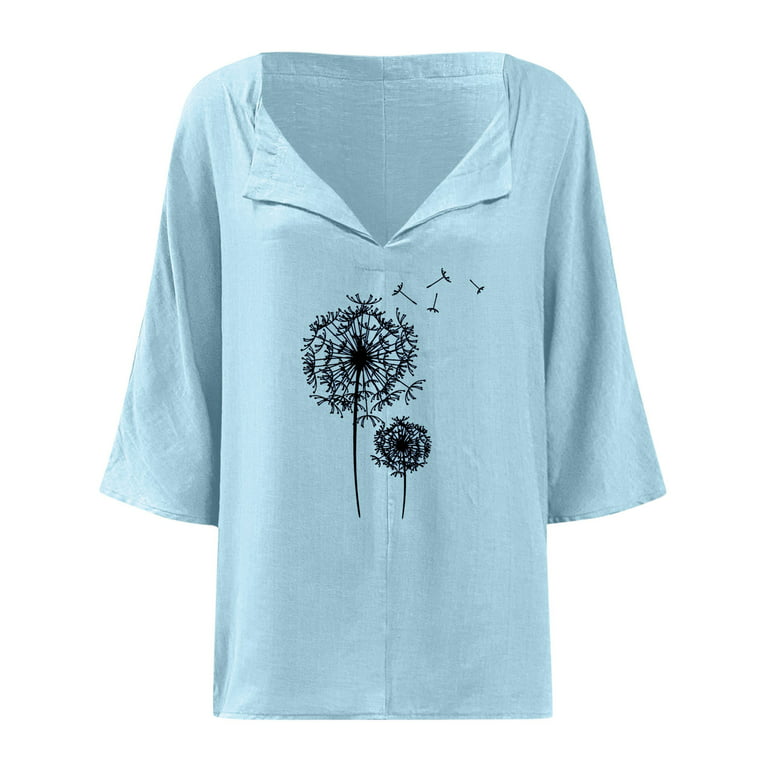 Sngxgn Polyester Tshirts For Sublimation Womens Short Sleeve Crewneck  Shirts Loose Casual Tee T-Shirt Light Blue XX-Large 