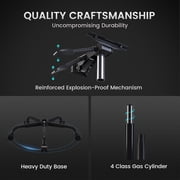 GTPLAYER RGB Gaming chair with footrest and Lumbar Support , Ergonomic LED Light Office Chair for Adults