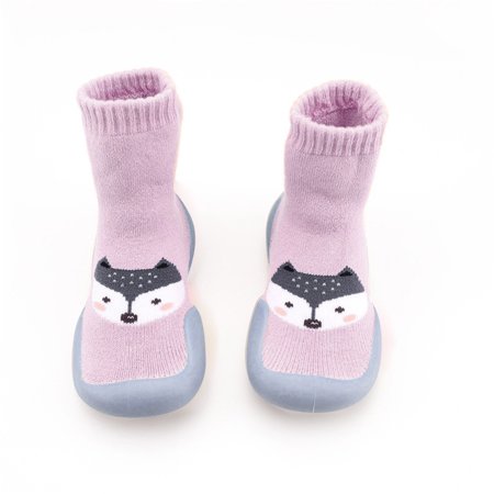 

TALKVE Casual Socks Toddler Baby Soft First Indoor Cartoon Elastic Shoes Walkers Baby Shoes