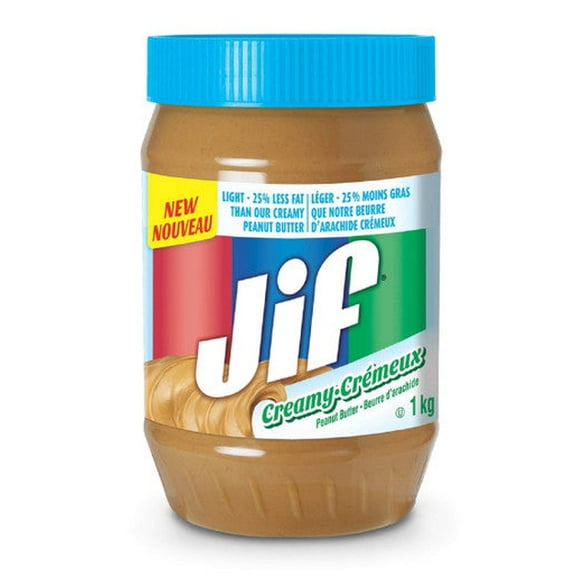 Jif Light Creamy Peanut Butter 1kg/35oz, (Imported from Canada)