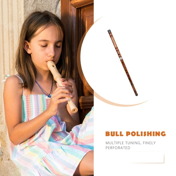 Flauta De Bambú Dizi tradicional chino para niños adultos principiantes (tecla D)