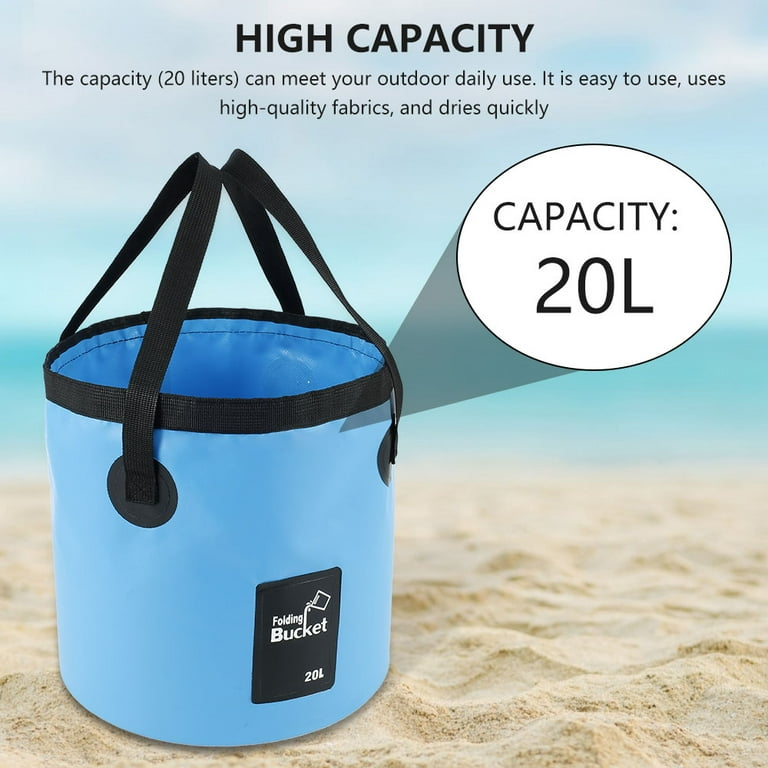 Collapsible Bucket with Handle Lightweight Folding Water Container