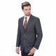 thumbnail image 1 of P&amp;L - chamarra deportiva para hombre, de ajuste clásico, ligera, elástica de 2 botones, color liso y a cuadros, para negocios y casual, Azul, 56 Tall, 1 of 6