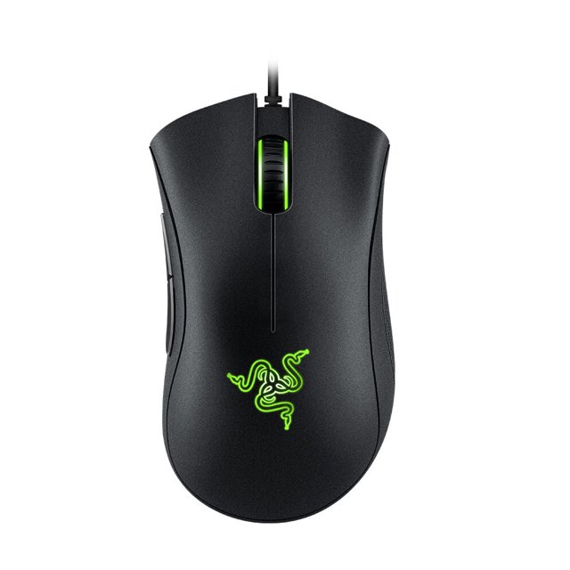Dispositivo óptico Irfora DeathAdder Essential Ratón ergonómico para juegos con cable y sensor óptico de 6400 DPI, 5 botones programables, color negro (versión 2021) Irfora Dispositivo óptico