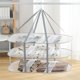 thumbnail image 4 of Uuiauoio Drying Rack Clothing Collapsible Laundry Basket Folding Hanging Dry Net Mesh Dryer for Clothes Drying Household Lingerie Sweater Blouse Herb(3 layer), 4 of 6