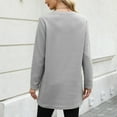 thumbnail image 4 of Bovemsi Sweatshirts for Women Crewneck Loose Fitting Tops Long Sleeve With Pocket Shirts Pullover Long Sleeve Clothes Pullover, 4 of 5