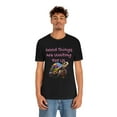 thumbnail image 5 of Good Things Are Waiting For Us Cute Rainbow Turtle Unisex Short Sleeve Tee, 5 of 8