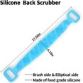 thumbnail image 2 of 2Pcs Silicone Bath Body Brush Exfoliating Back Scrubber Facial Cleansing Brush Gentle Massage, 2 of 7