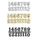 thumbnail image 2 of Eigraketly 6 uds 2CM reloj número placa relojes romanos números reloj oro plata negro sincronización accesorios reemplazos diseño Accesorios para bloques patrón, 2 of 6