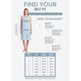 thumbnail image 6 of Casual Nights Women's Sleeveless Seersucker Zip Front Housecoat, Cotton & Polyester Blend Duster with 2 Pockets, 40 Inch Length, Dots Blue S, 6 of 6