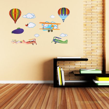 Rdeghly Pvc Wall Sticker Avion Feu Ballon Ballon Nuage Vinyle Art Decal Enfants Bebe Chambre Decor Amovible Sticker Mural Chambre Wall Sticker Walmart Canada
