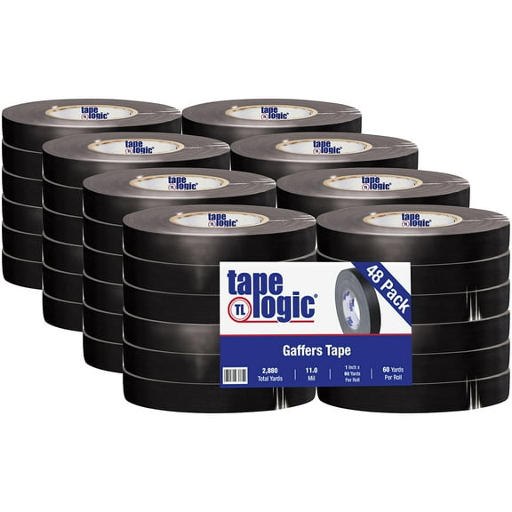 Tape Logic Gaffers Tape 11 Mil 1" x 60 yds. Black 48/Case (T98618B)