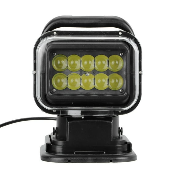 Led Light Work Light Search Light Remote Control Searchlight 50w Led Light Black 50W LED Light Remote Control Searchlight High Brightness Work Lamp For Car Yacht SUV