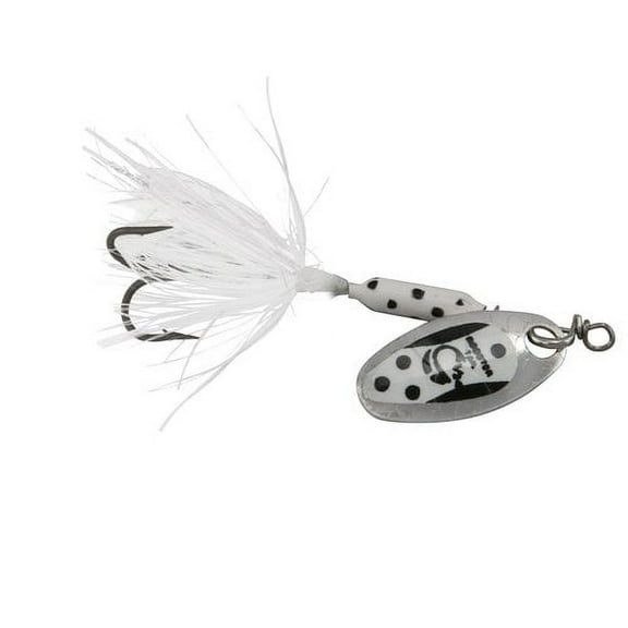 Yakima Bait Worden's Original Rooster Tail, Inline Spinnerbait Fishing Lure, White Dalmatian Tux, 1/24 oz