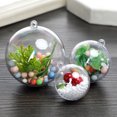 thumbnail image 4 of 10 piezas de bolas de plástico transparente abiertas para adornos navideños, adornos transparentes para fiestas de Navidad, cajas de regalo para niños, 4 of 5