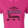 thumbnail image 4 of Inktastic Blessed Nanny Grandma Gift Women's T-Shirt, 4 of 5